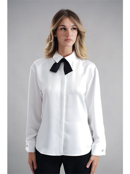 Camicia smoking in raso Simona Corsellini | A25CECA10201INFINITY